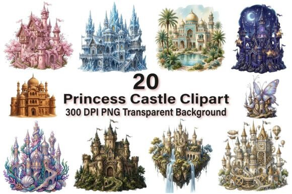 Download Magical Princess Castle Clipart PNG - Princess castle Collection