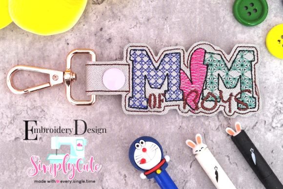 Download In the Hoop Mom of Boys Key Chain - Mom Collection