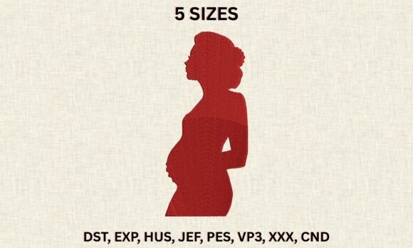 Download Mom Holding Bump Embroidery File - Mom Collection