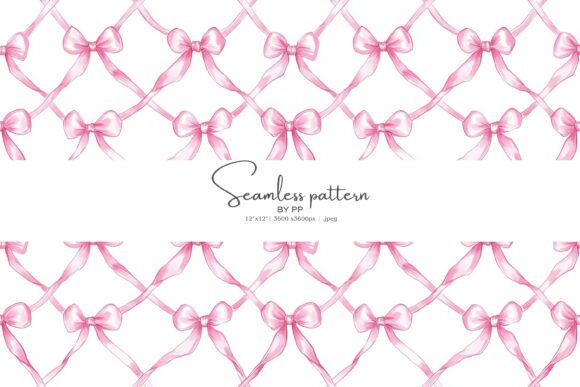Download Pink Bow Seamless Pattern - Premium Resources
