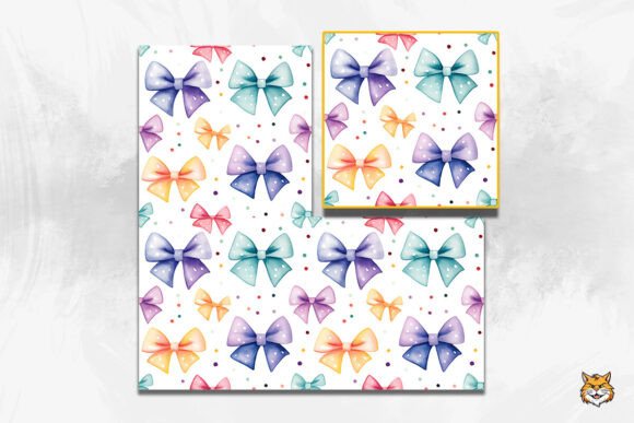 Download Ribbon Bow Seamless Pattern 1 - Premium Resources