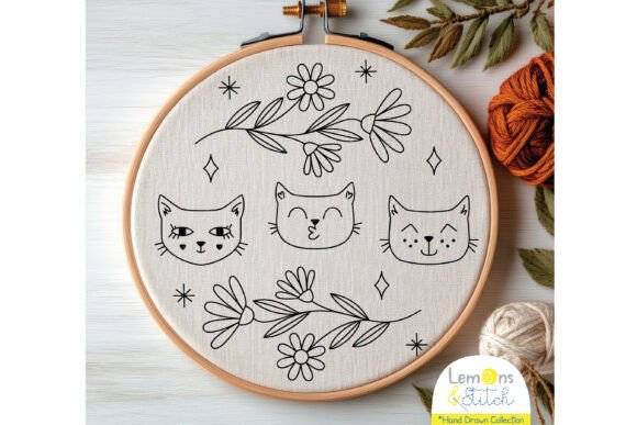 Download Cat Face: Wild Flowers - Premium Resources